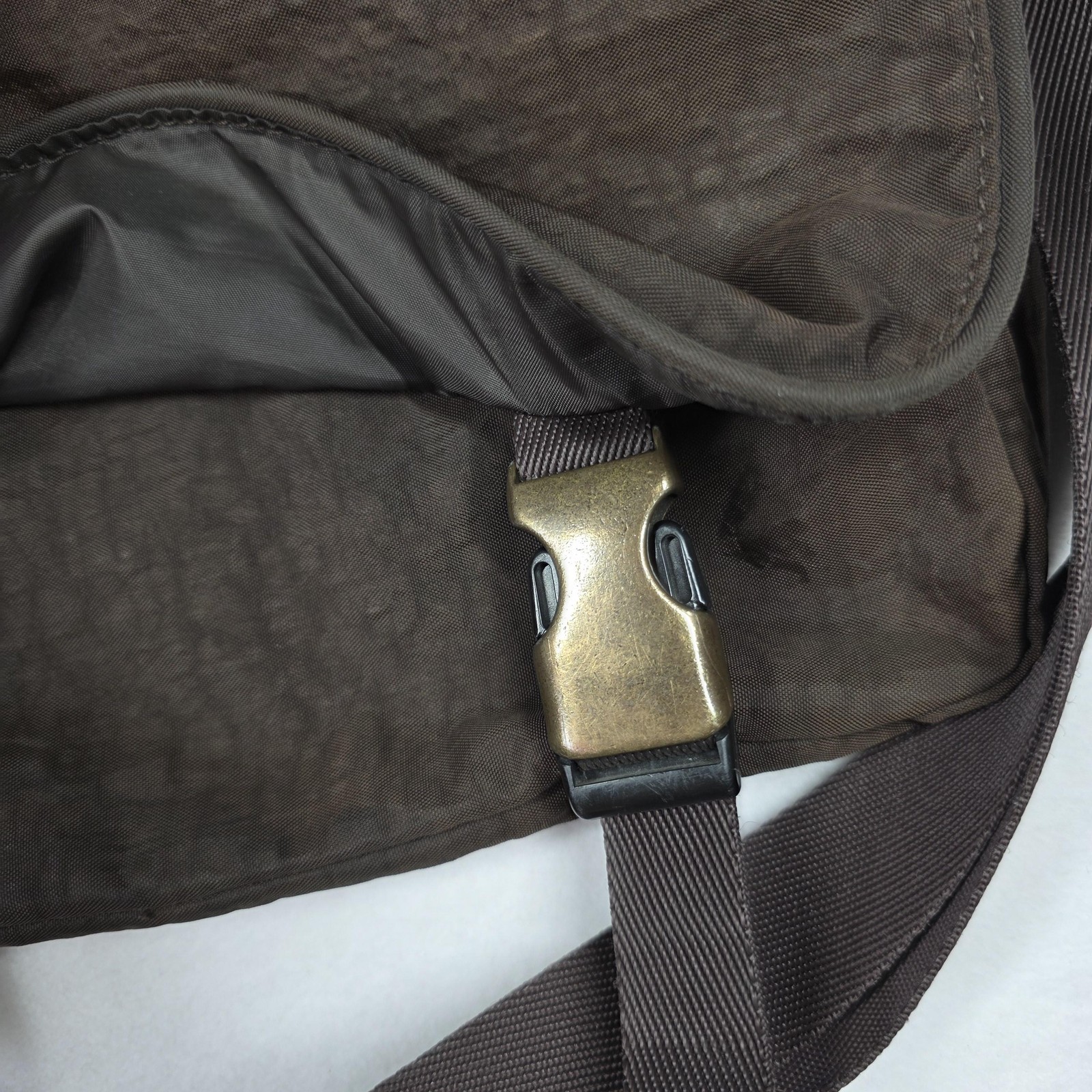 Camel Active Messenger Bag Mens Brown Nylon Crossbody Organizer Travel Commute