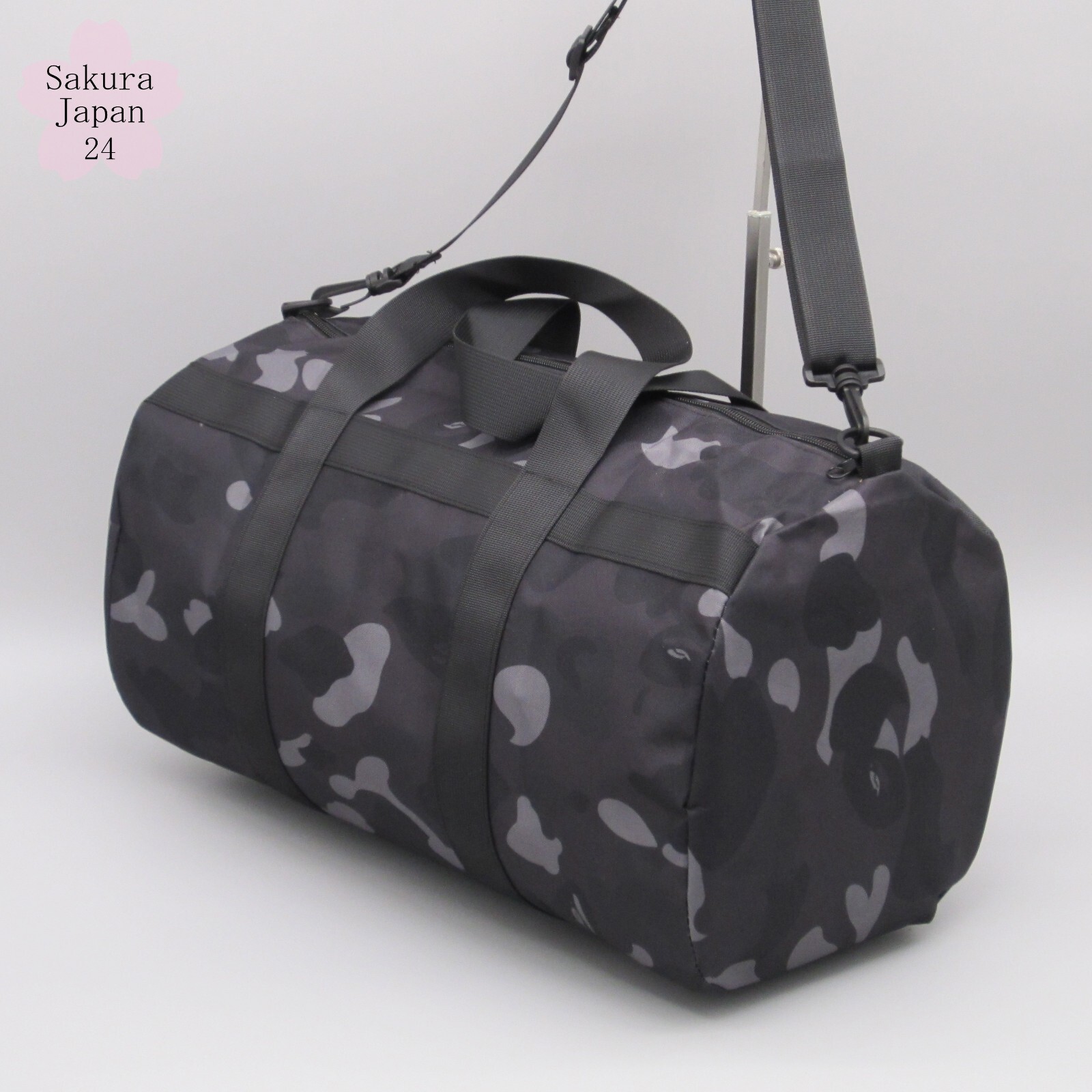 BAPE A Bathing Ape Camo Black Duffle Bag 2022 SPR Shoulder 2022 AW Mag Free Gift