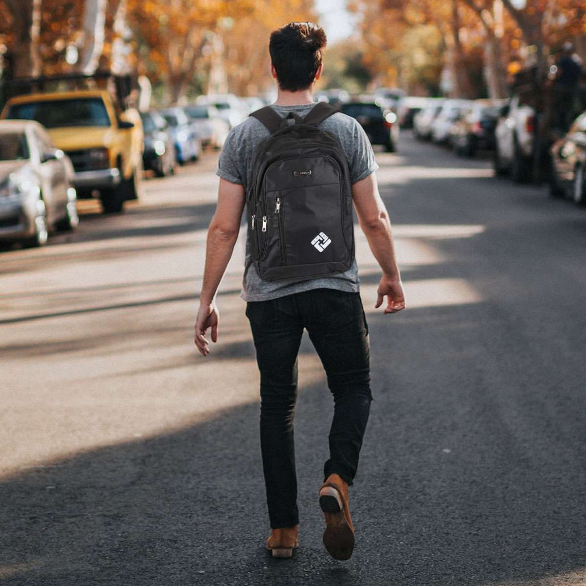 17″ Large Laptop Backpack Waterproof Business Travel Bag w/ USB Charge Port