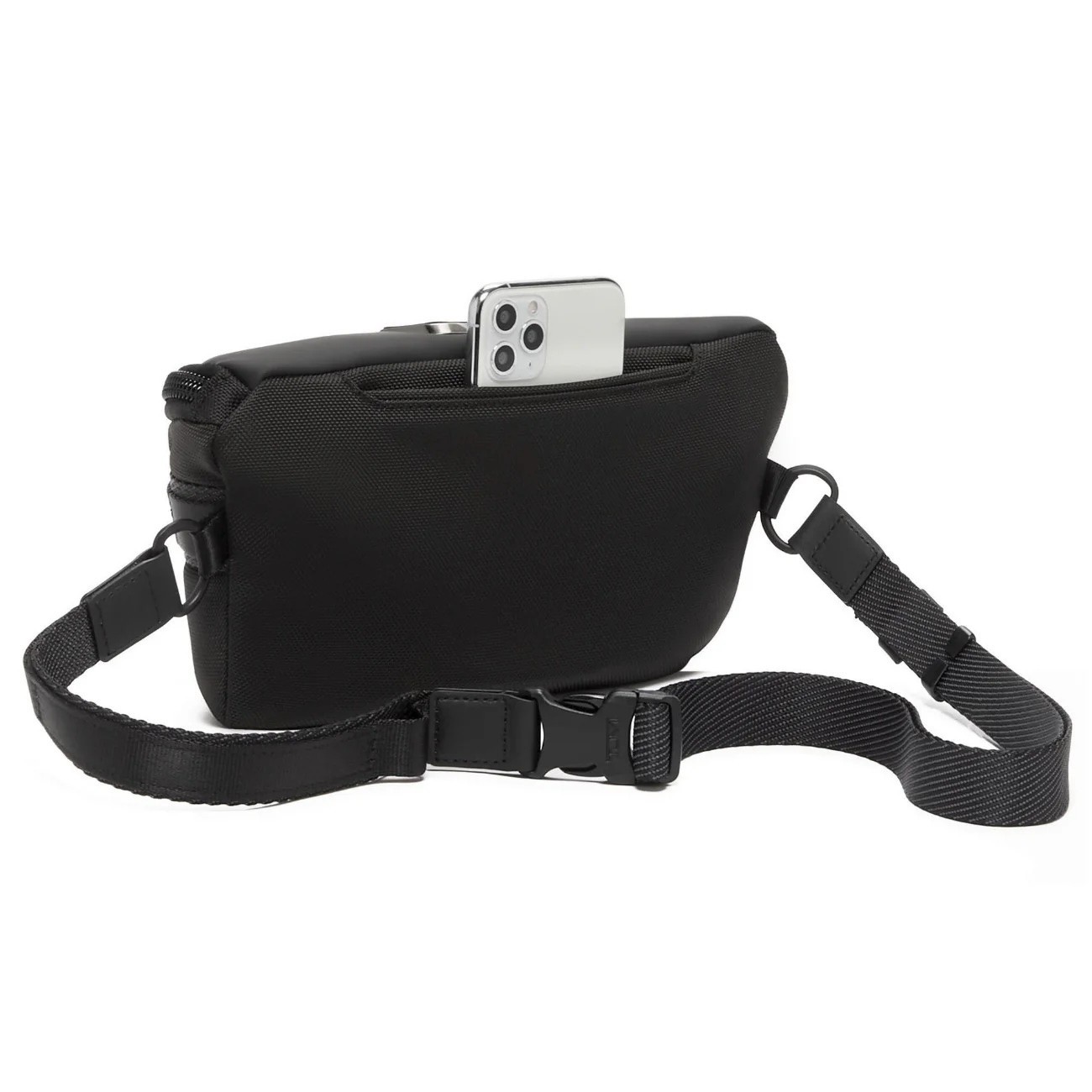NEW TUMI Alpha Bravo Classified Waist Pack Black Ballistic Nylon Belt Bag Men