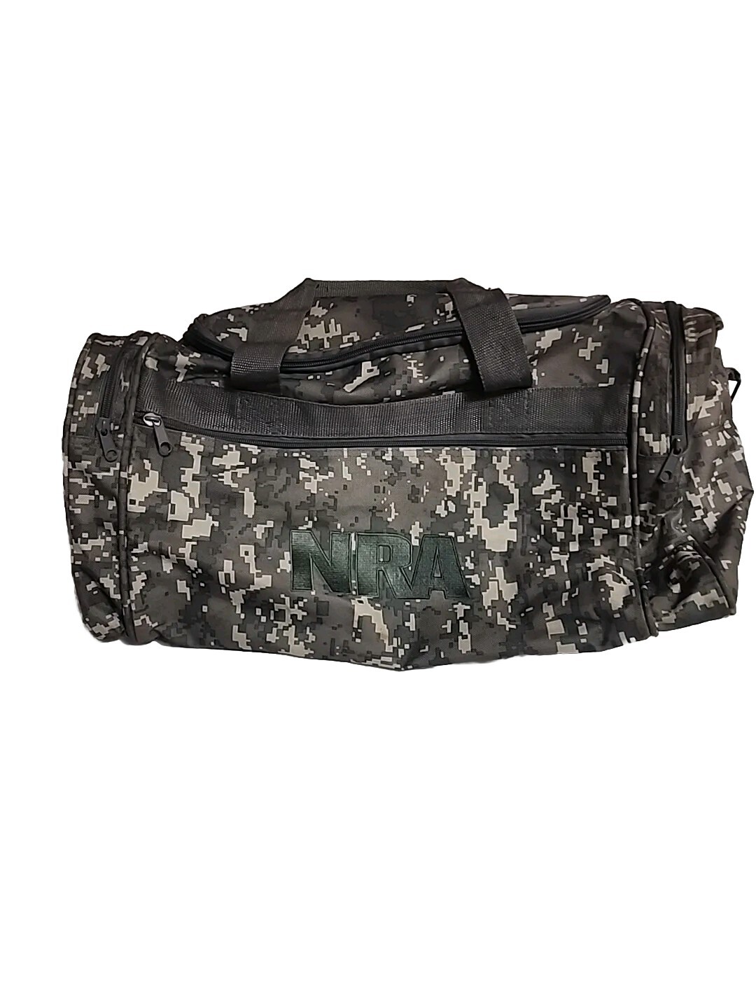 Pre-owned NRA Digital Camo Duffle Overnight Bag 20″ x 11″ x 10″ See Description