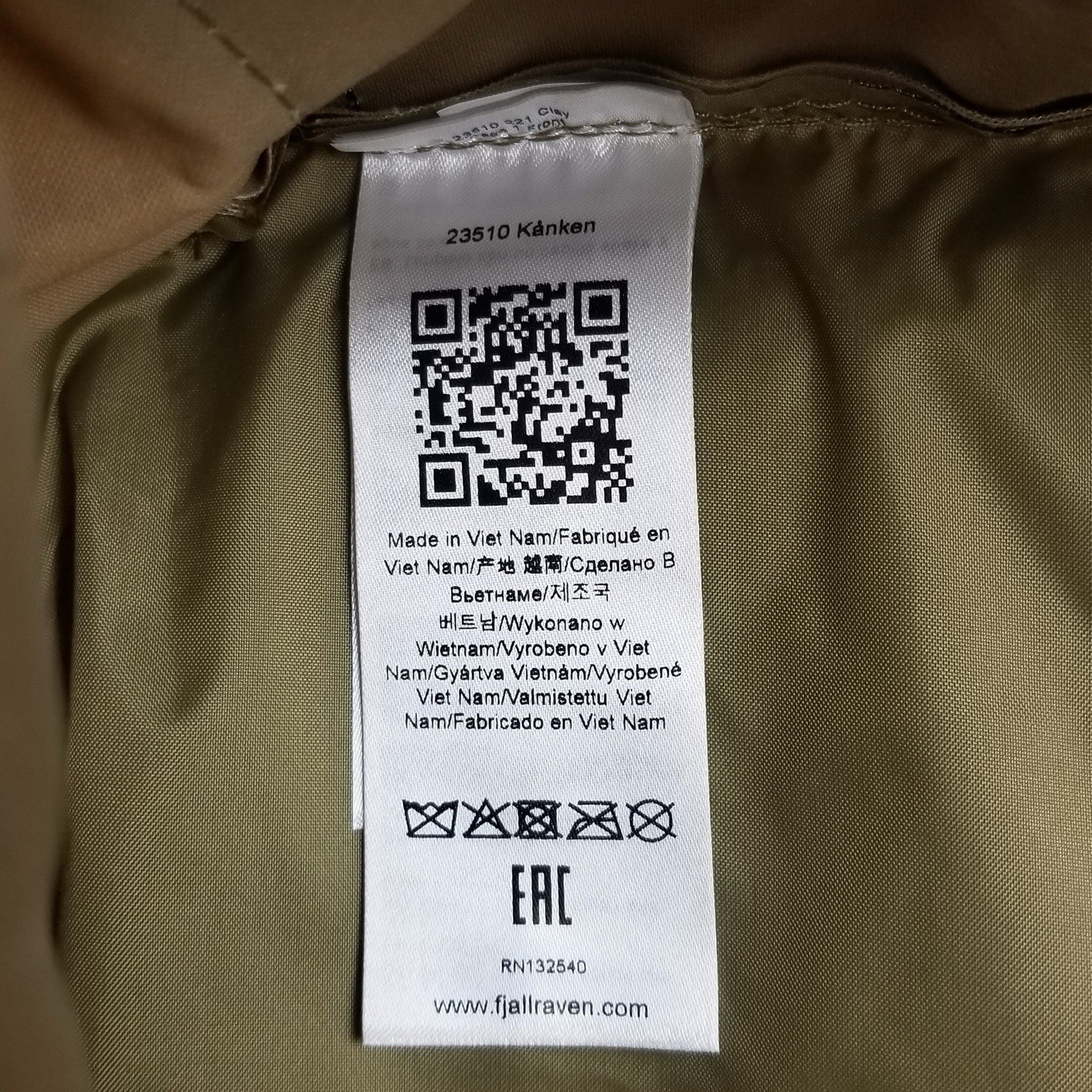 Fjallraven Kanken Backpack Clay 16 Liter Back Pack