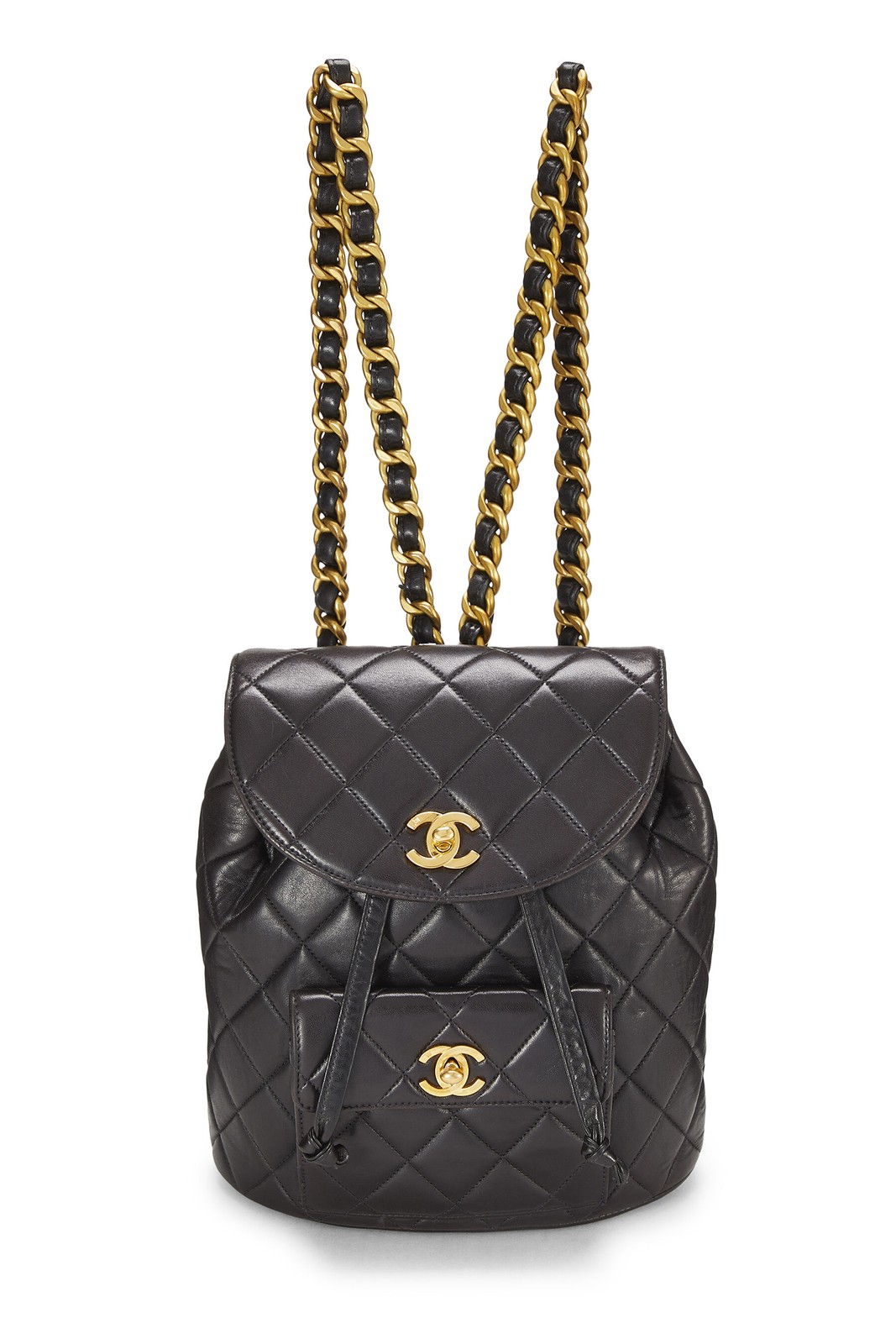 Chanel Black Quilted Lambskin Classic Backpack Medium – WGACA