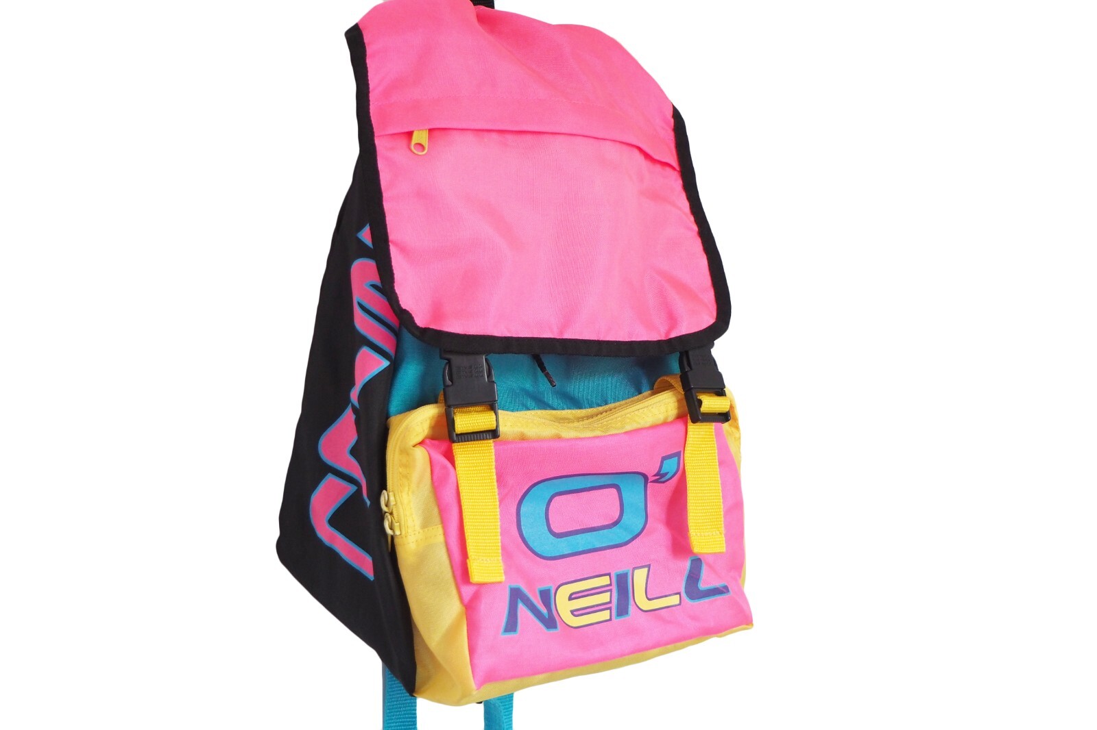 Vintage O’NEILL Backpack multicolor bag 90s big logo school bag bright