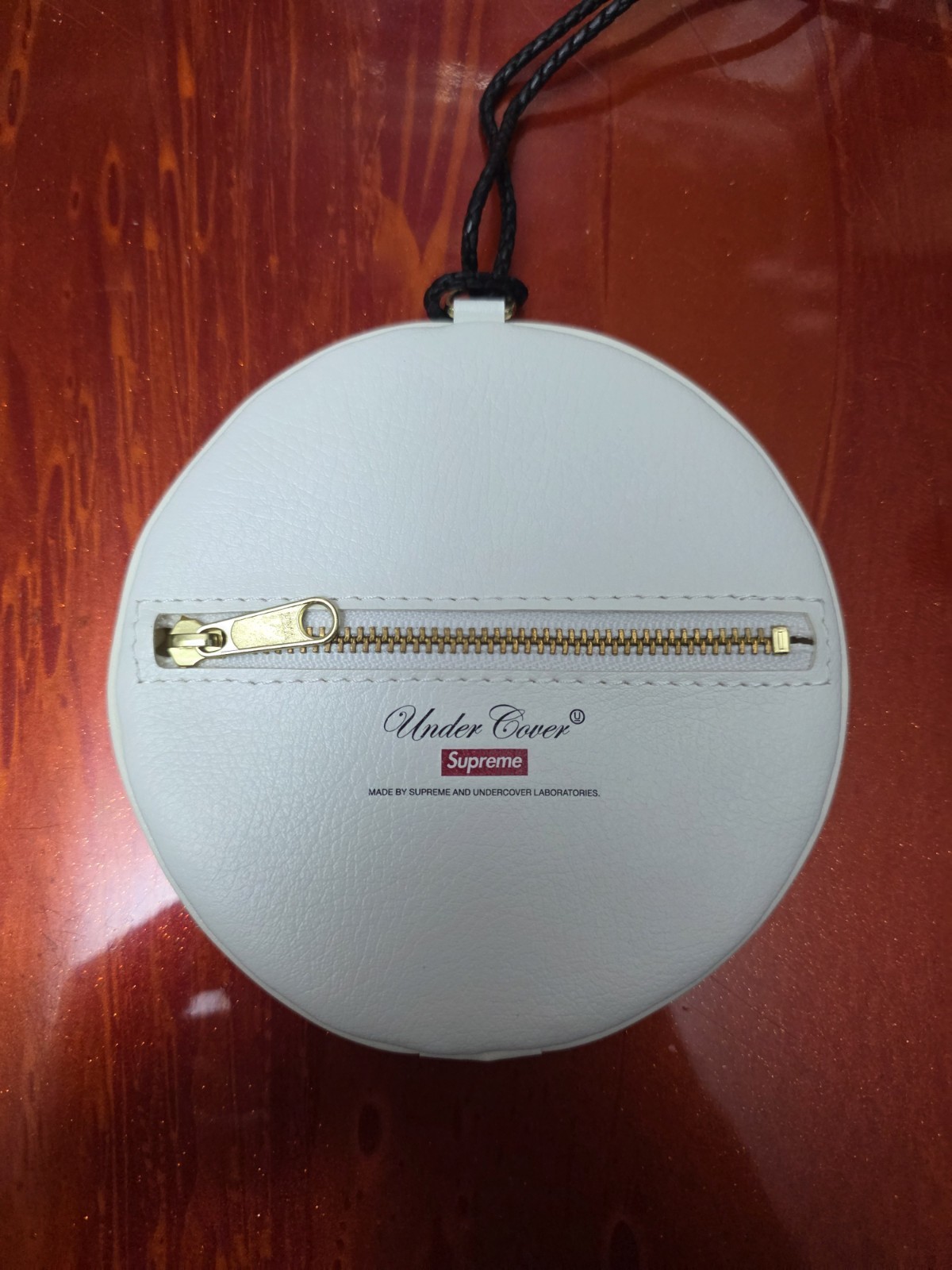 Supreme Undercover Public Enemy Logo Medallion Coin Pouch White SS18 Bag Charm