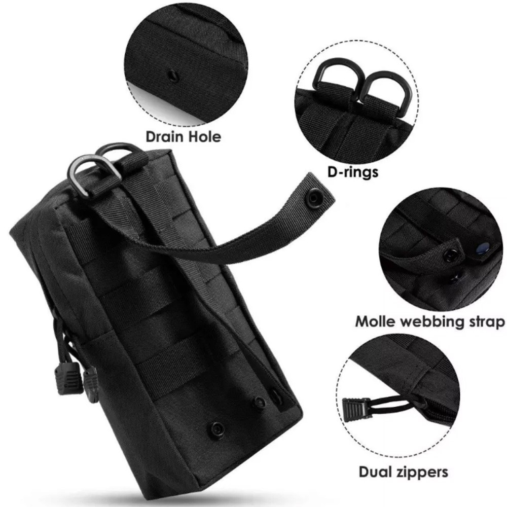 Tactical Compact Water-Resistant Pack Molle EDC Organizer Pouch Small Waist Bag