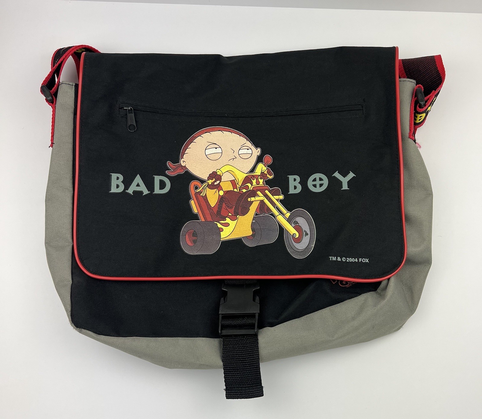 Family Guy Messenger Bag Laptop Bag School Bag Vtg Y2K Stewie 2004 Fox Bad Boy