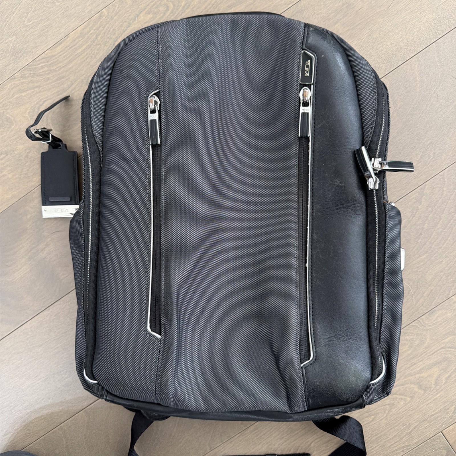 TUMI Arrive Logan Backpack 38cm Portable A4 Black Gray Used