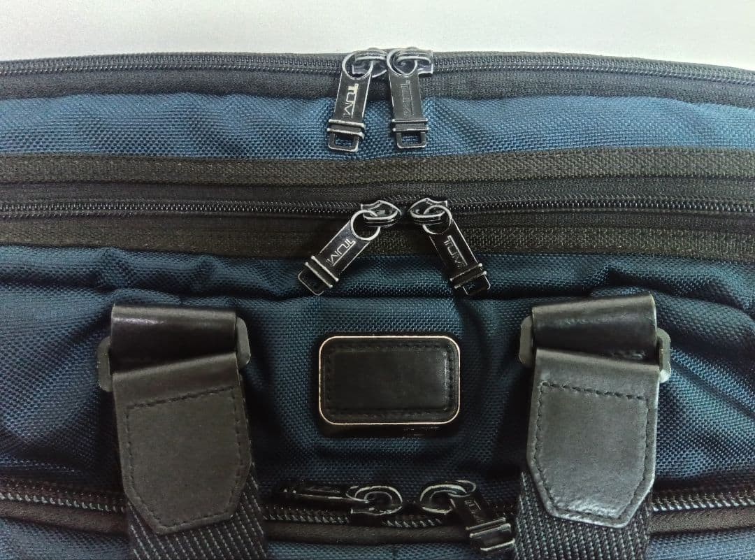 Tumi Alpha Bravo Slim Commuter Briefcase Navy H28 W37 D13-18cm No Shoulder