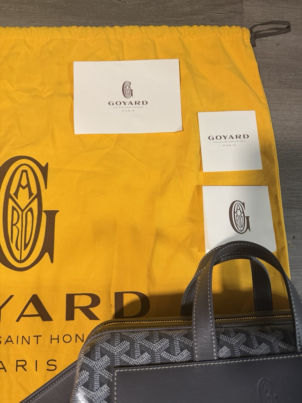 NEW Goyard Cisalpin Backpack Grey Authentic RARE Men’s w/ Dust Bag & Cards