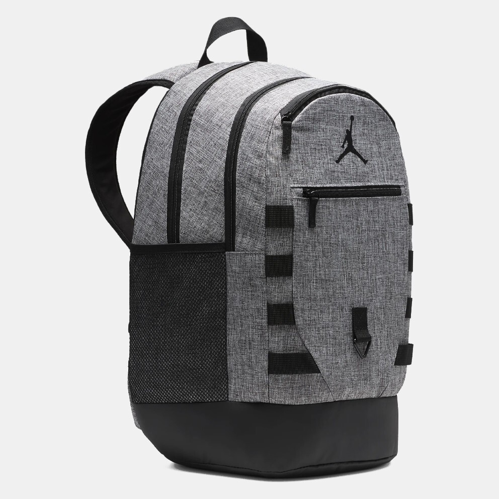 NIKE JORDAN JAM ZONE BACKPACK LAPTOP SCHOOL GYM BAG CARBON HEATHER GREY/BLACK