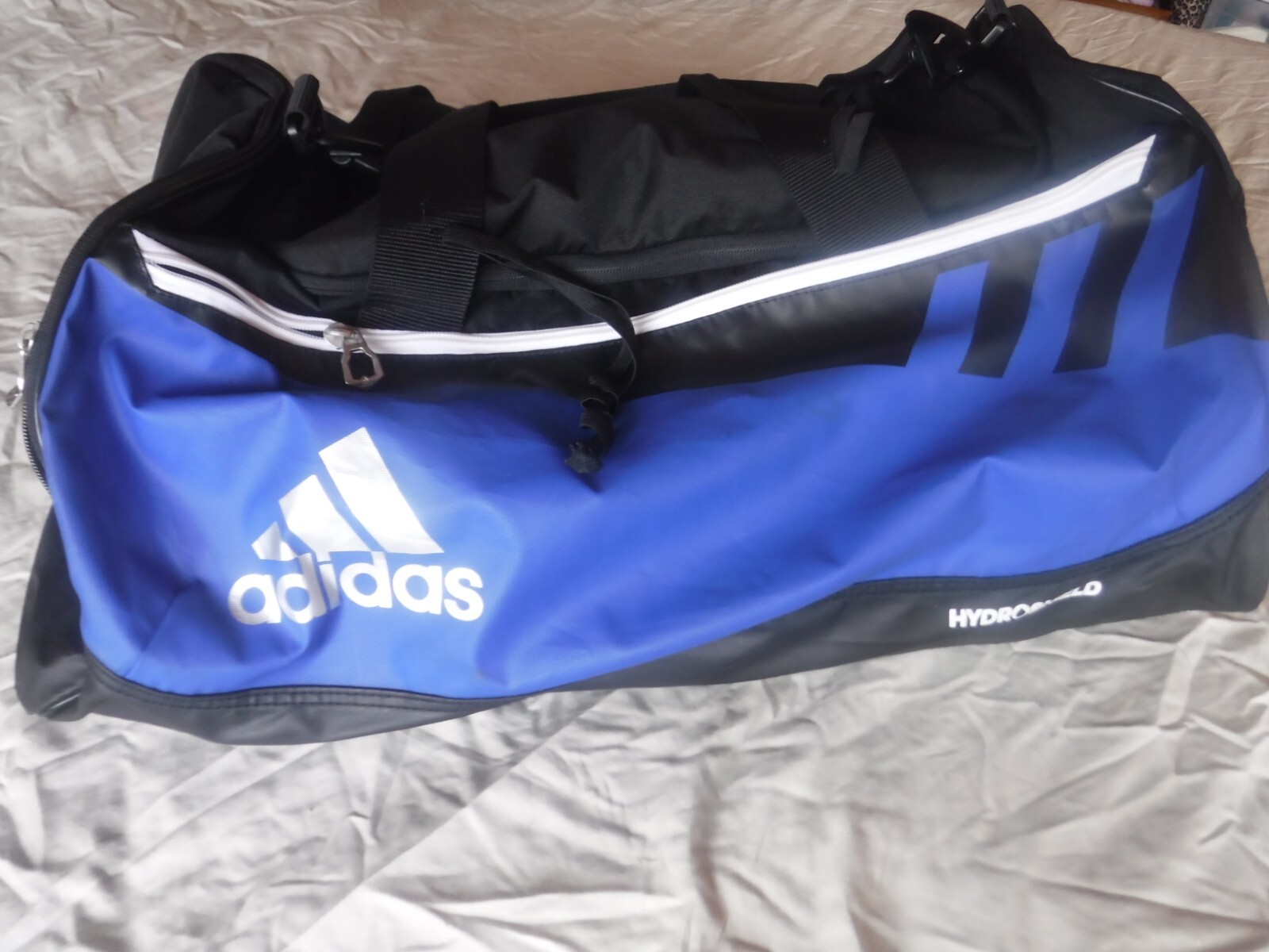 Adidas Hydro Shield Blue and Black Duffle Bag