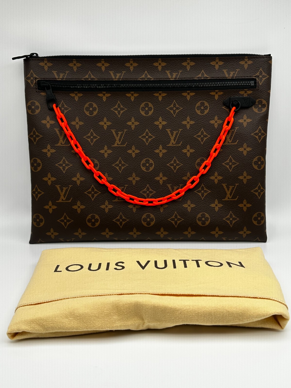 LOUIS VUITTON Virgil Abloh M44484 Solar Ray Monogram A4 Orange Chain