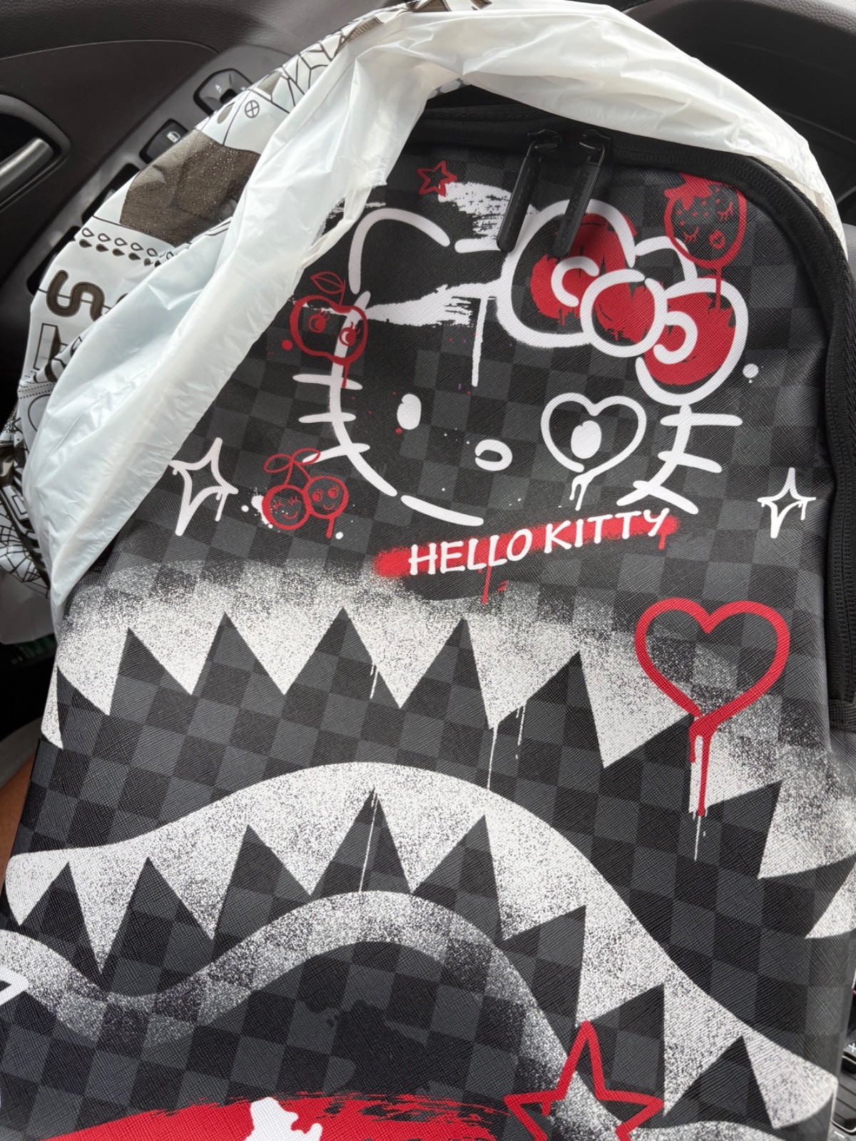 Sprayground Hello Kitty Official Collab Fresh Paint Backpack