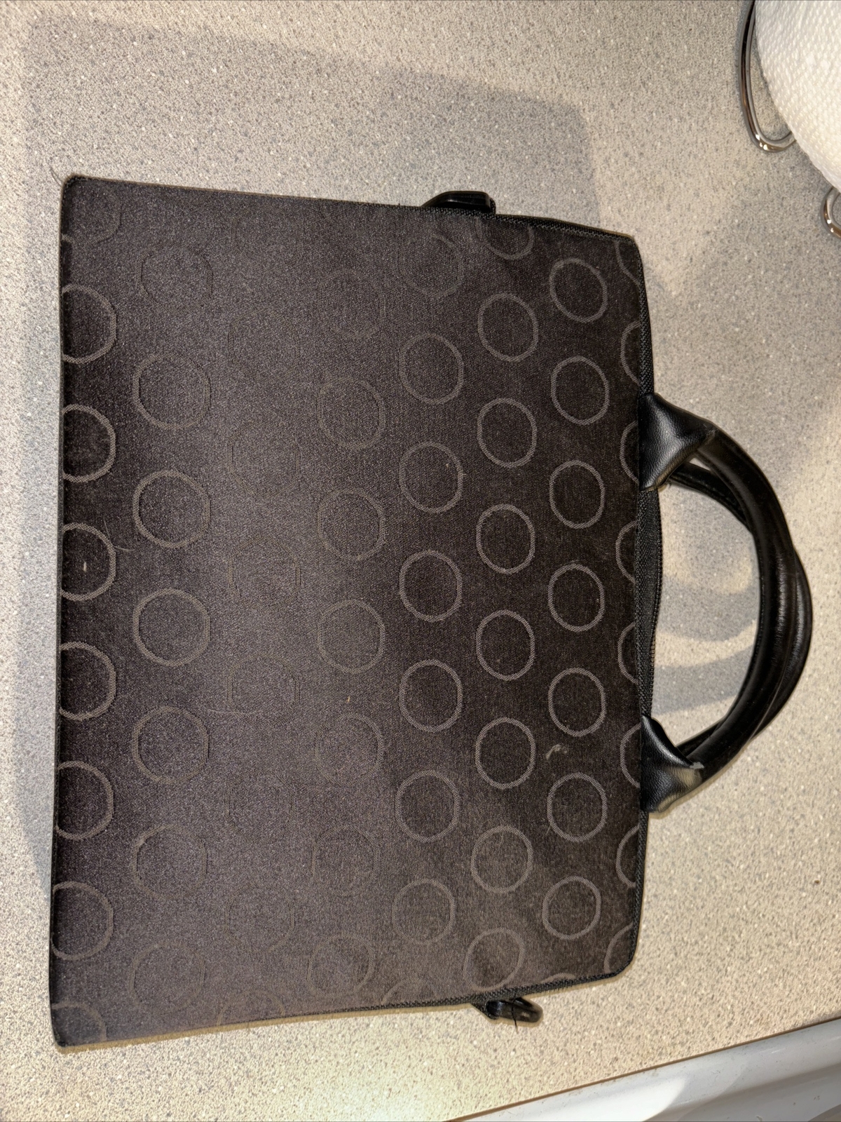 DENALI Padded Black Messenger/Tablet Bag w/ Handles Case Tote CD Holder