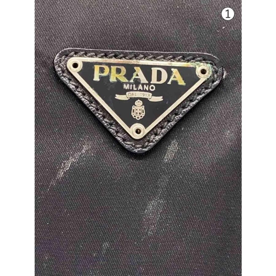 Auth PRADA Boston Bag Black Nylon Shoulder Strap Zipper Large Travel Solid Men’s