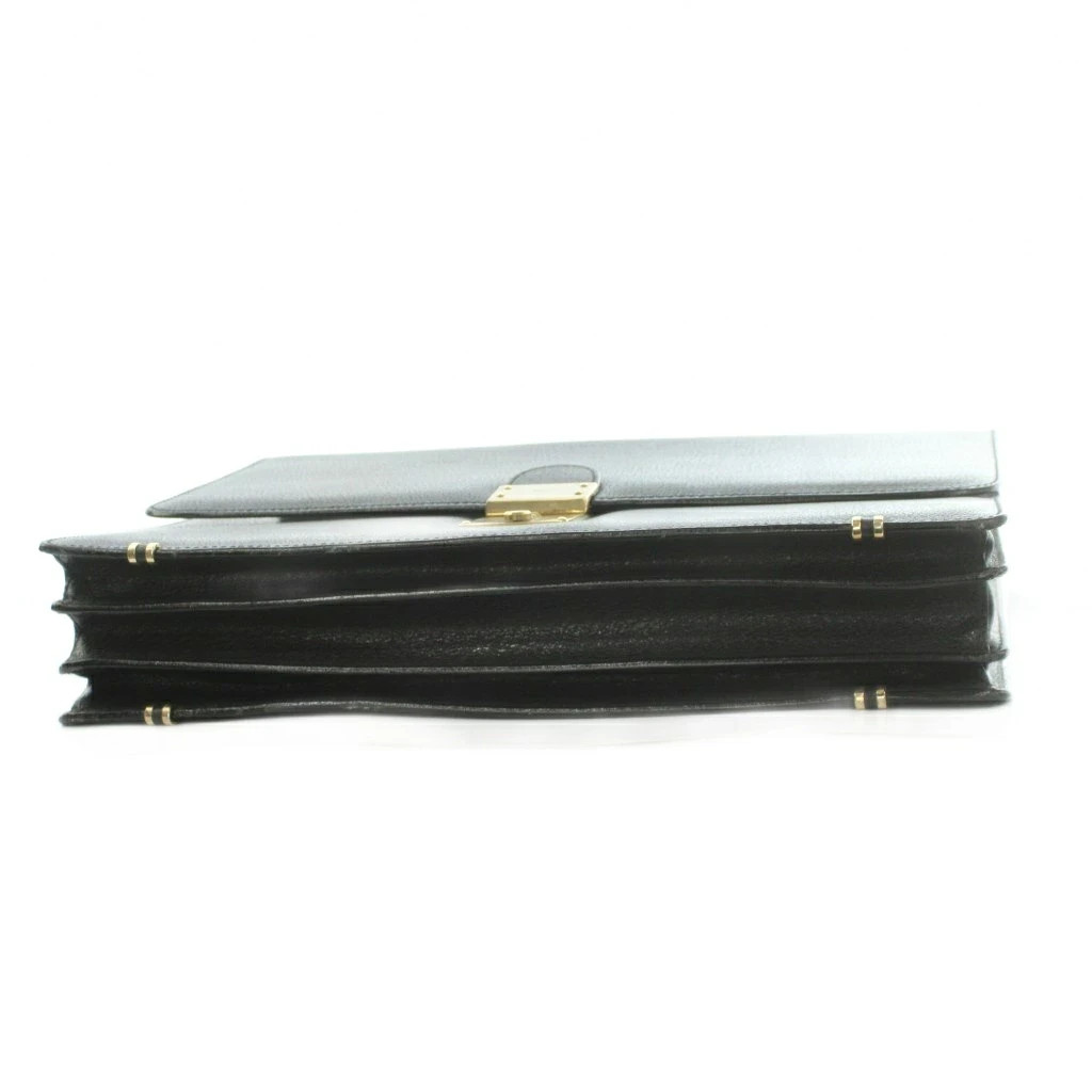 LOUIS VUITTON Epi Serviette Ambassador Briefcase Business Bag Black 40x30x4cm