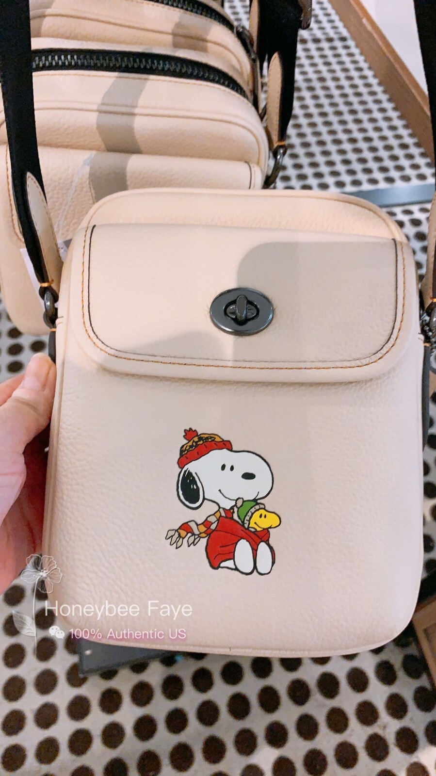 NWT Coach X Peanuts MEN’S Heritage Crossbody With Snoopy Motif CE613