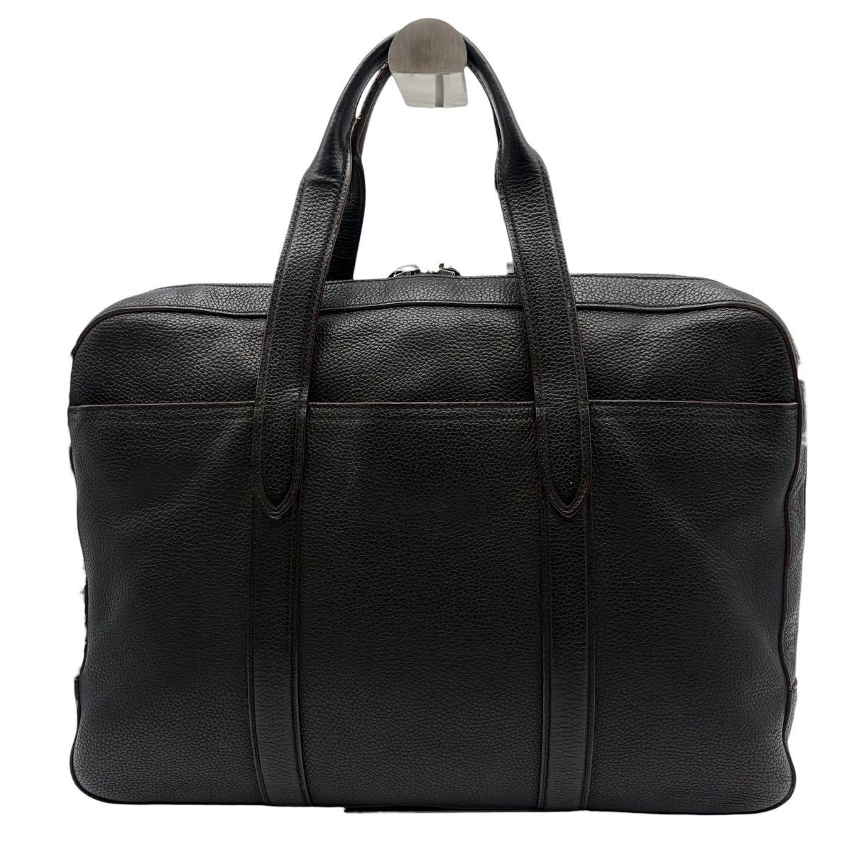 COACH Metropolitan Briefcase Black Leather Men Business Handbag 72318