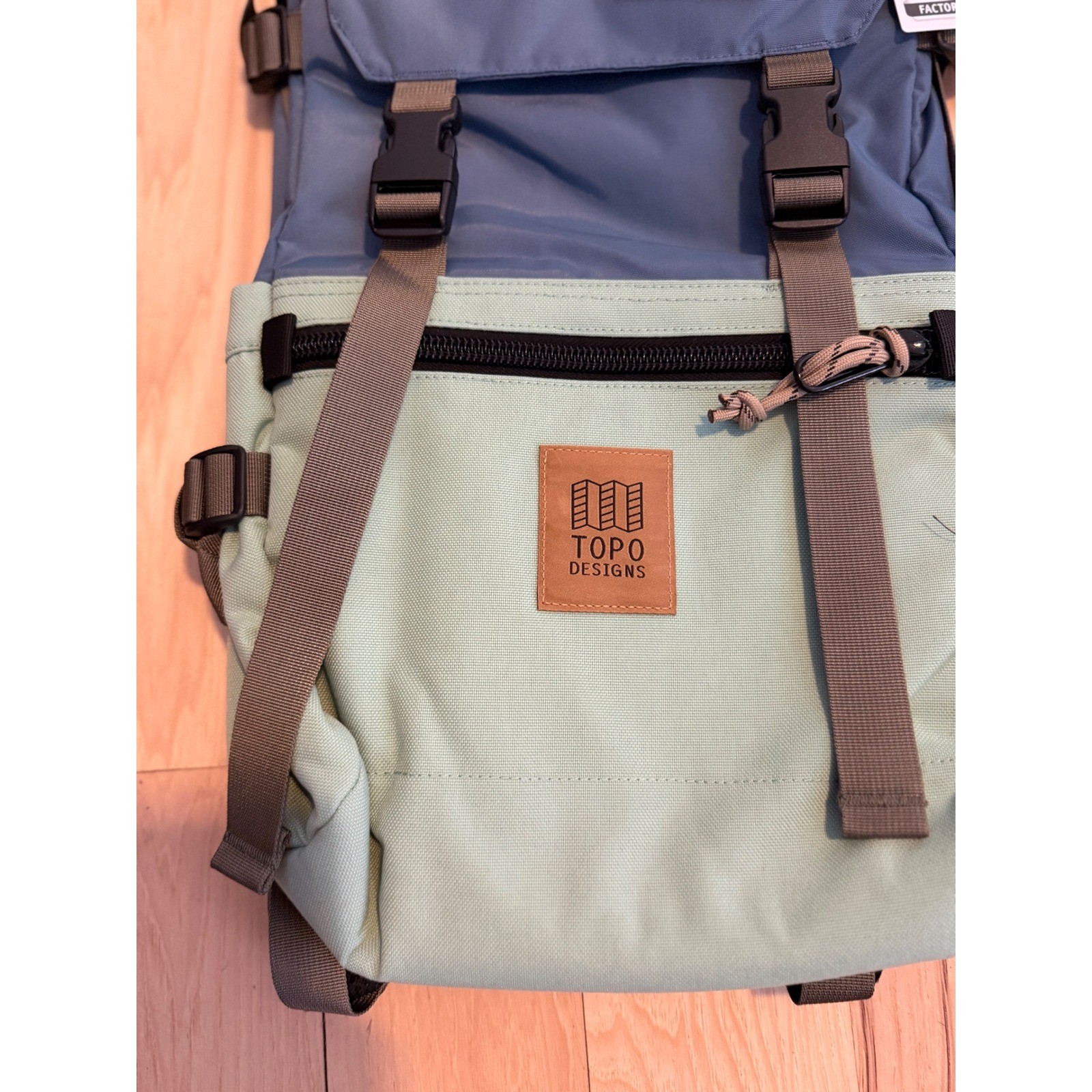 Topo Designs Rover Pack Classic Stone Blue Ash Green Laptop Backpack NEW