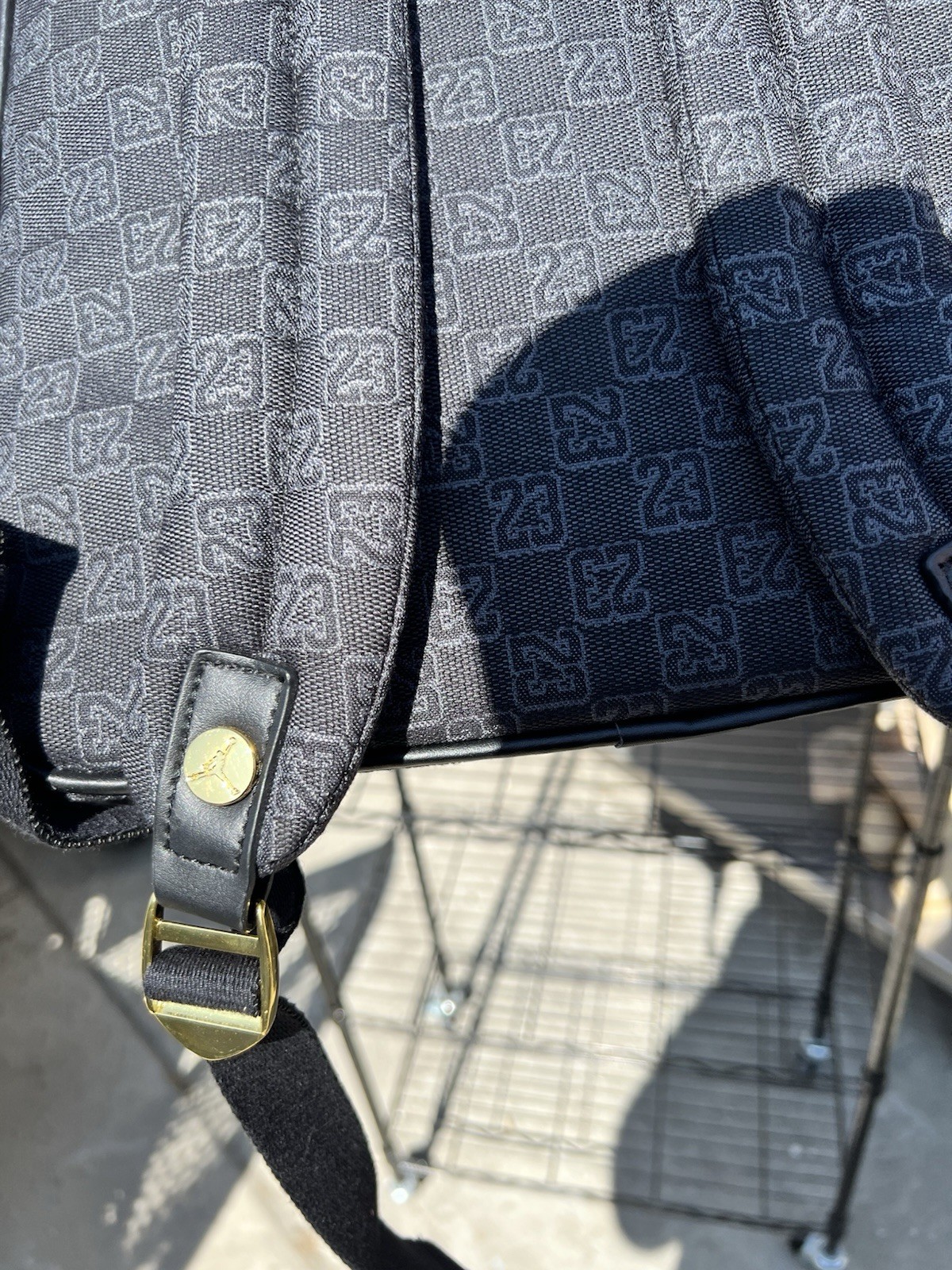 Air Jordan Backpack Mens Black Monogram Nike LIMITED EDITION 23 School Travel