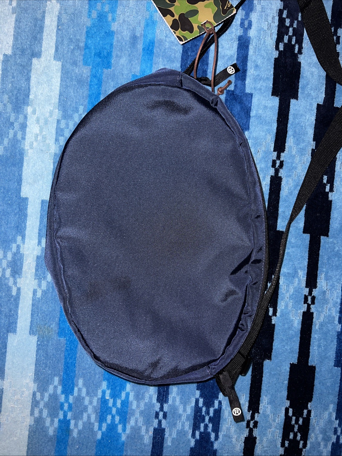 Bape Bathing Ape Summer Shoulder Side Bag SS19 Navy Blue