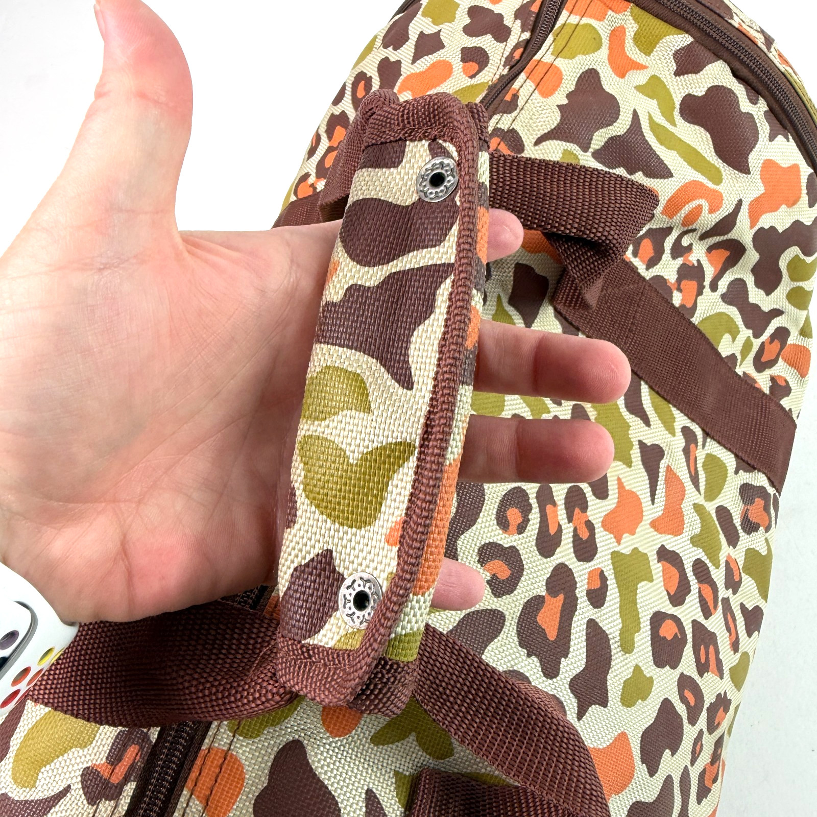 Mishka MNWKA NYC Keep Watch Eyeball Duffle Bag Camo Leopard Weekender Gym