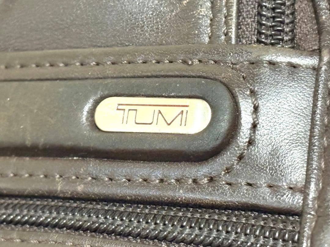 TUMI Briefcase Business Bag All Leather Brown