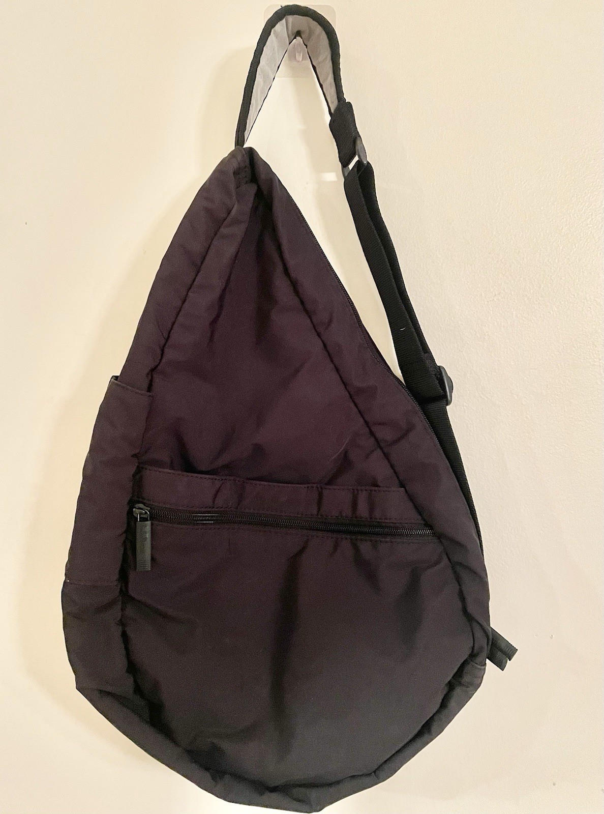 LL Bean Healthy Ameribag Sling Back Bag Black Adjustable Strap