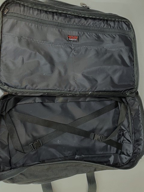 Tumi Alpha 2 Black 2-Way Framed Soft Duffel Bag