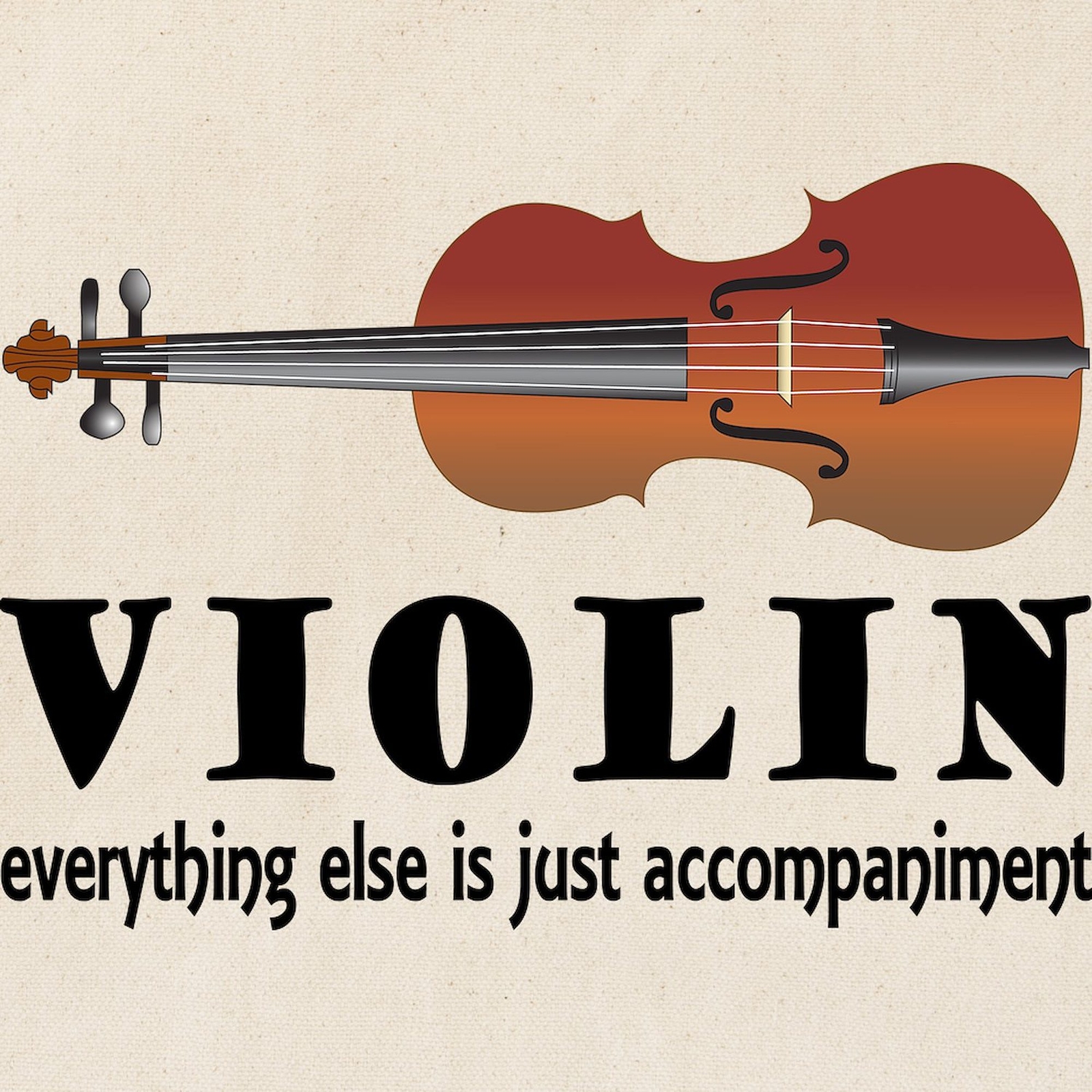CafePress Violin Humor Music Tote Bag (582563489)