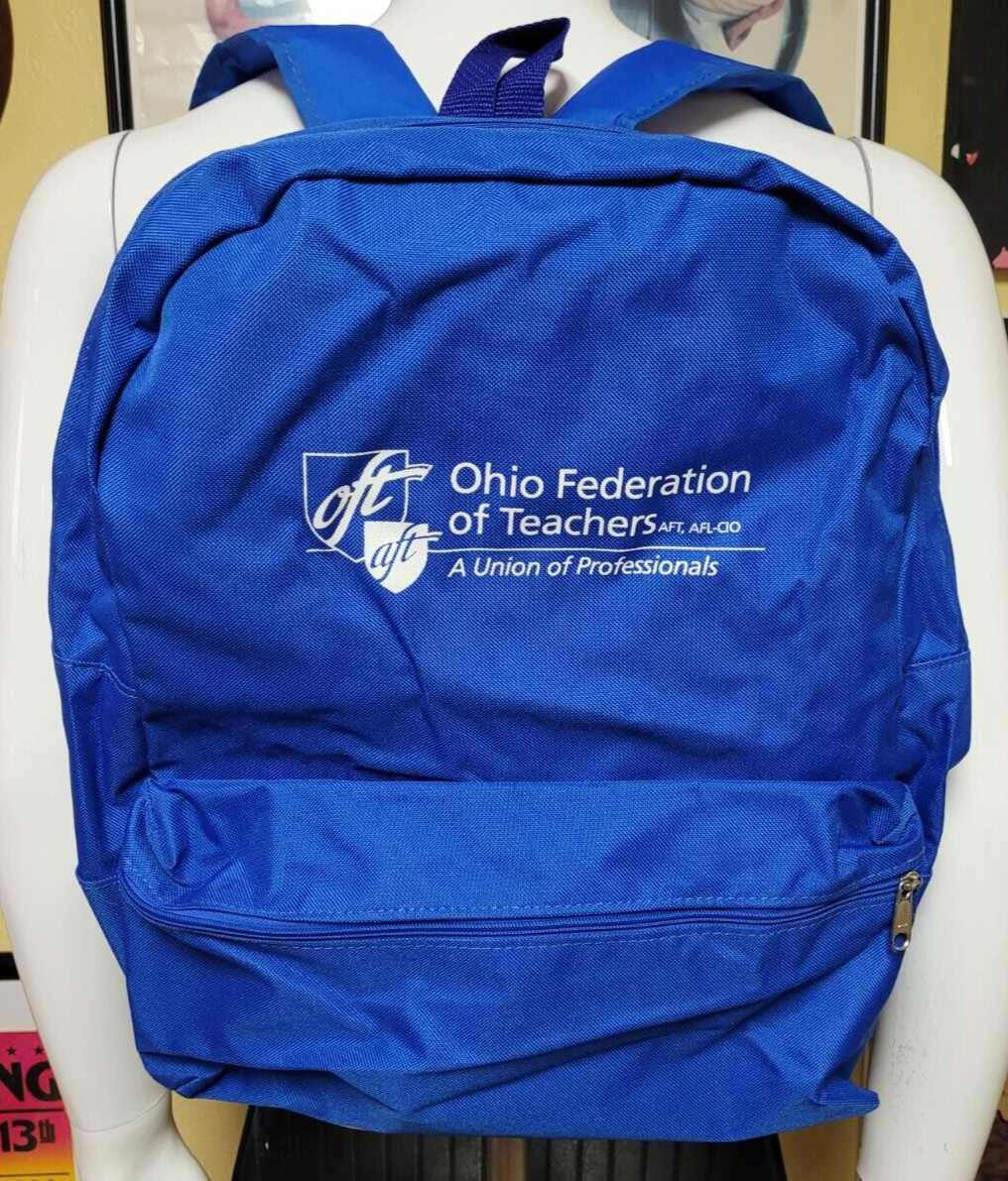 Ohio American Federation of Teachers OFT AFT Labor Union Backpack Travel Bag