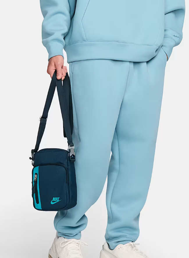 Nike Elemental Premium Crossbody Bag Sports Navy Blue Green 4L DN2557-478