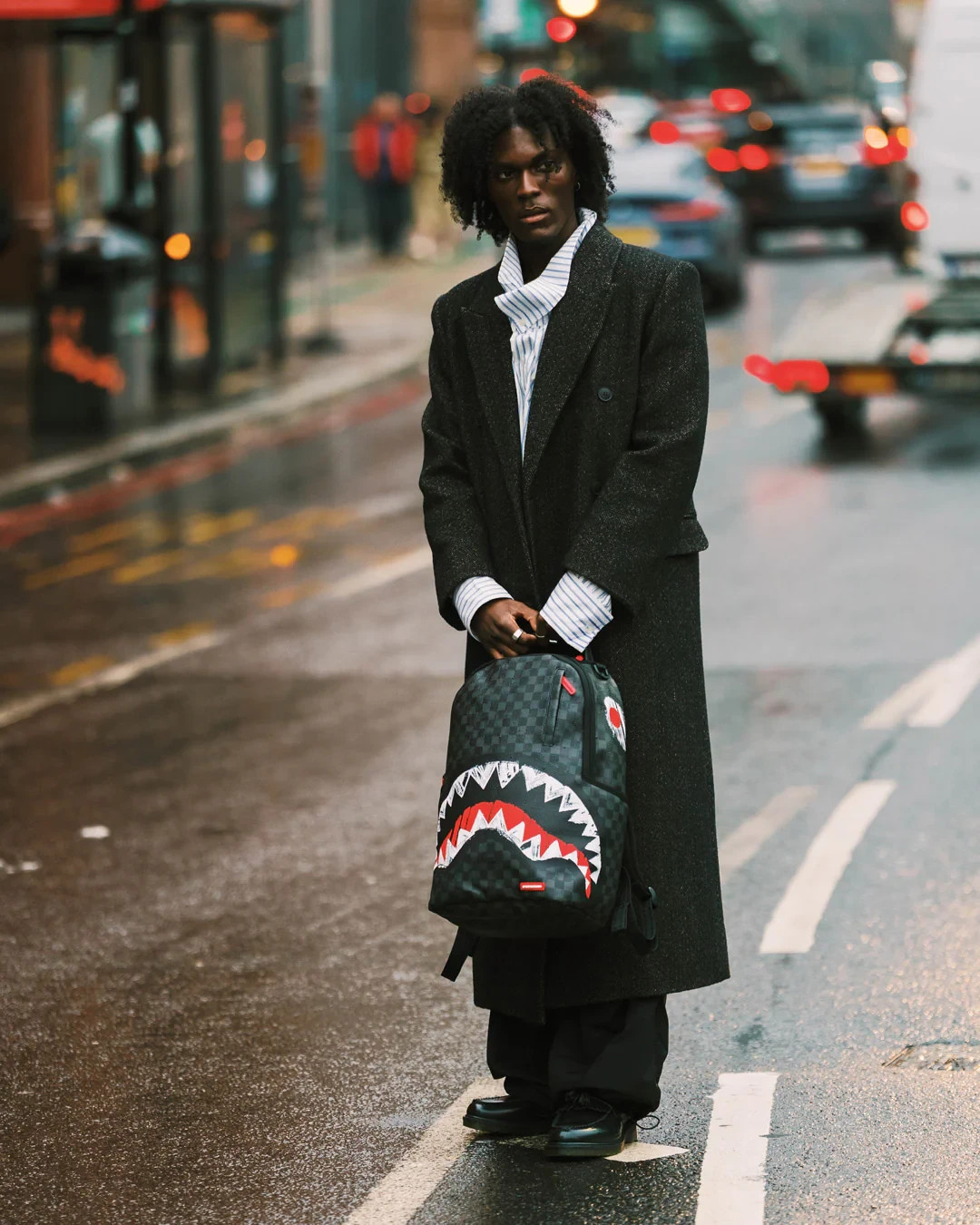 Sprayground 5 Nights at Freddy’s Shark Backpack🔥New Black Bookbag School Bag