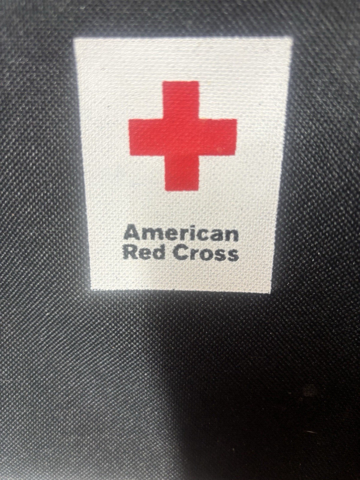 American Red Cross Messenger Bag Black. Multiple Pockets