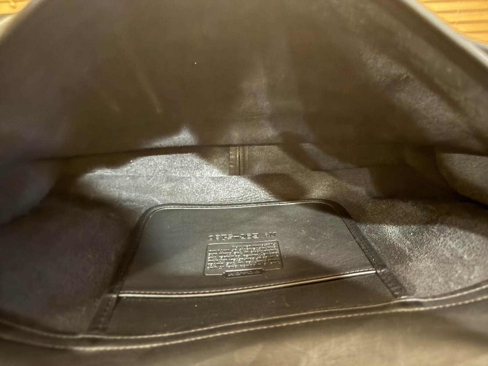 Coach Black Briefcase/Document Case Turn Lock with Shoulder Strap for Work
