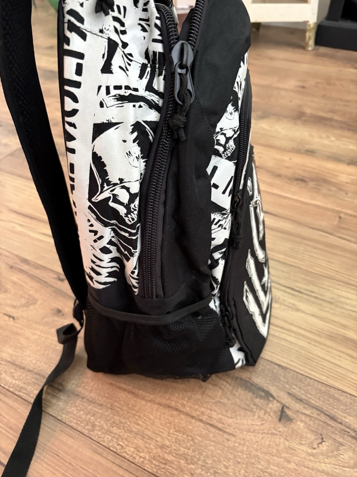 NOS Rare Y2K Metal Mulisha Black Backpack Skate Skull Laptop School BMX
