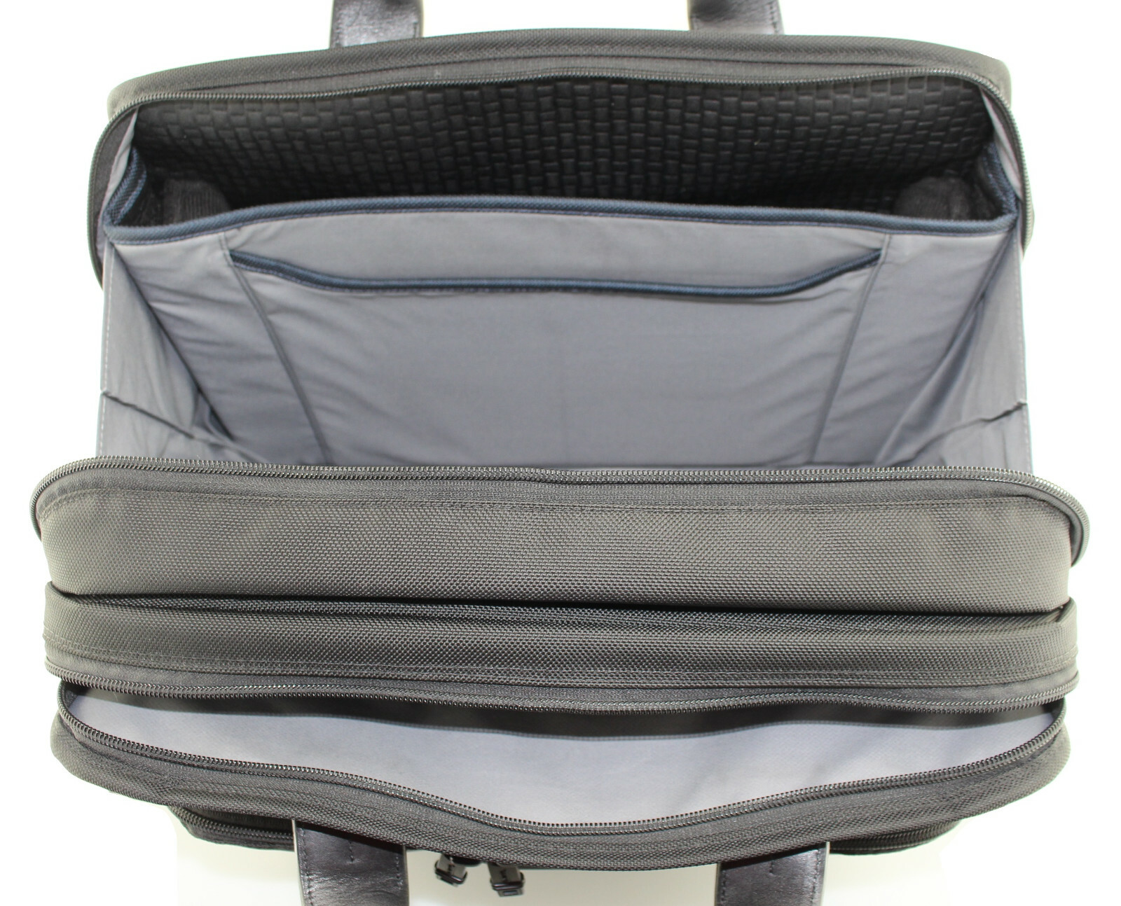 TUMI ‘Alpha 2’ Black Nylon Organizer Briefcase – 26132D2