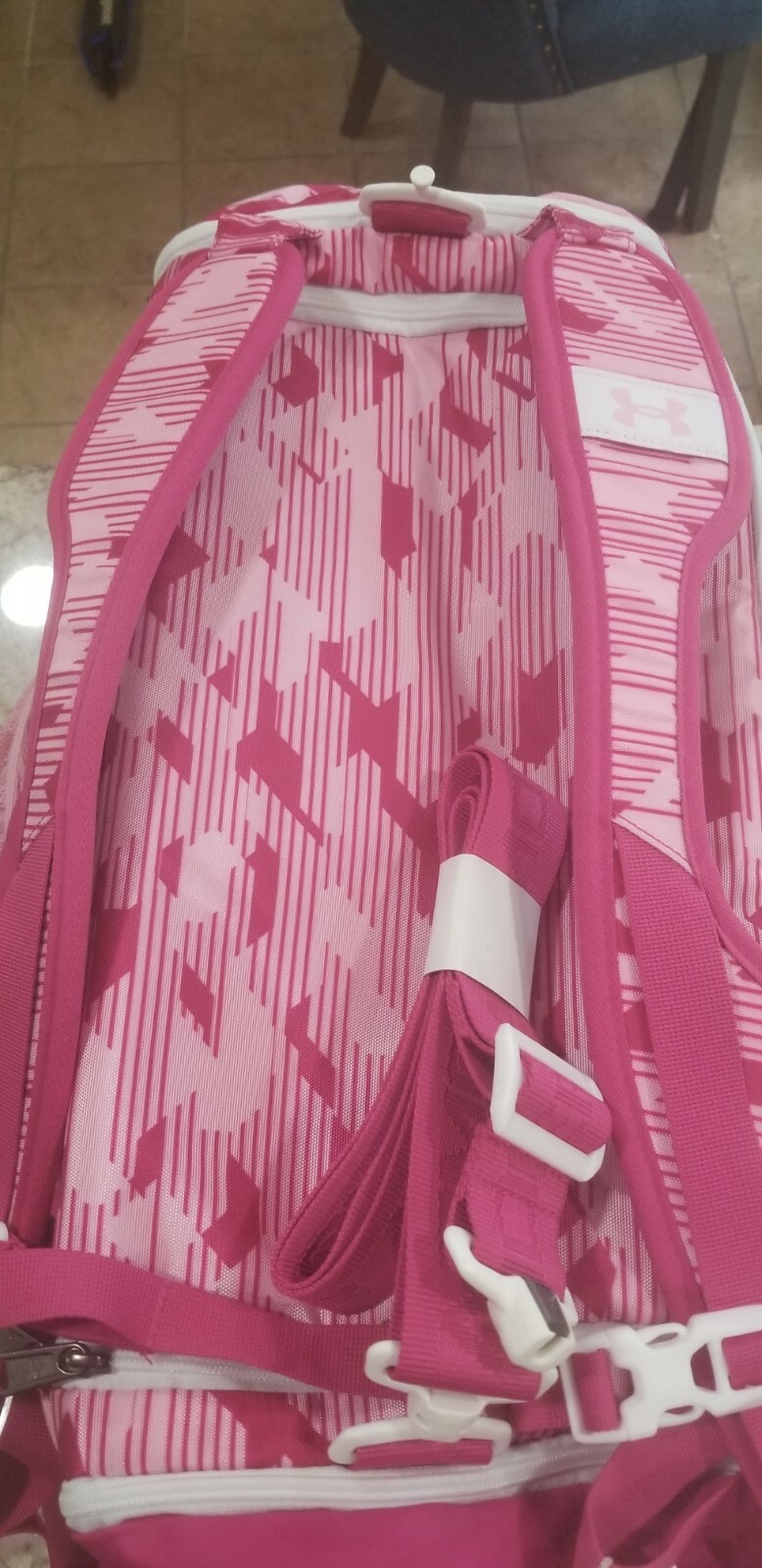 Girls Under Armour UAA UA Contain 4.0 Backpack Duffle Bag Pink
