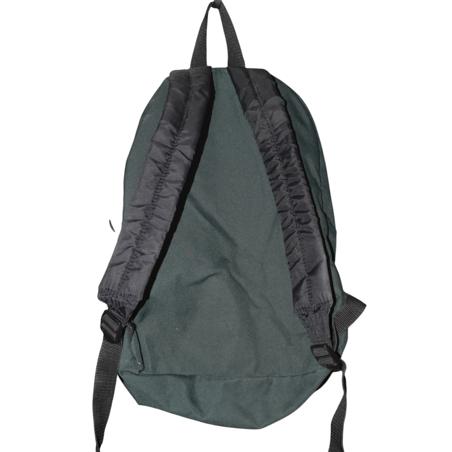 Vintage Eastsport Outdoor Co Canvas Backpack Green Suede Trim #1457