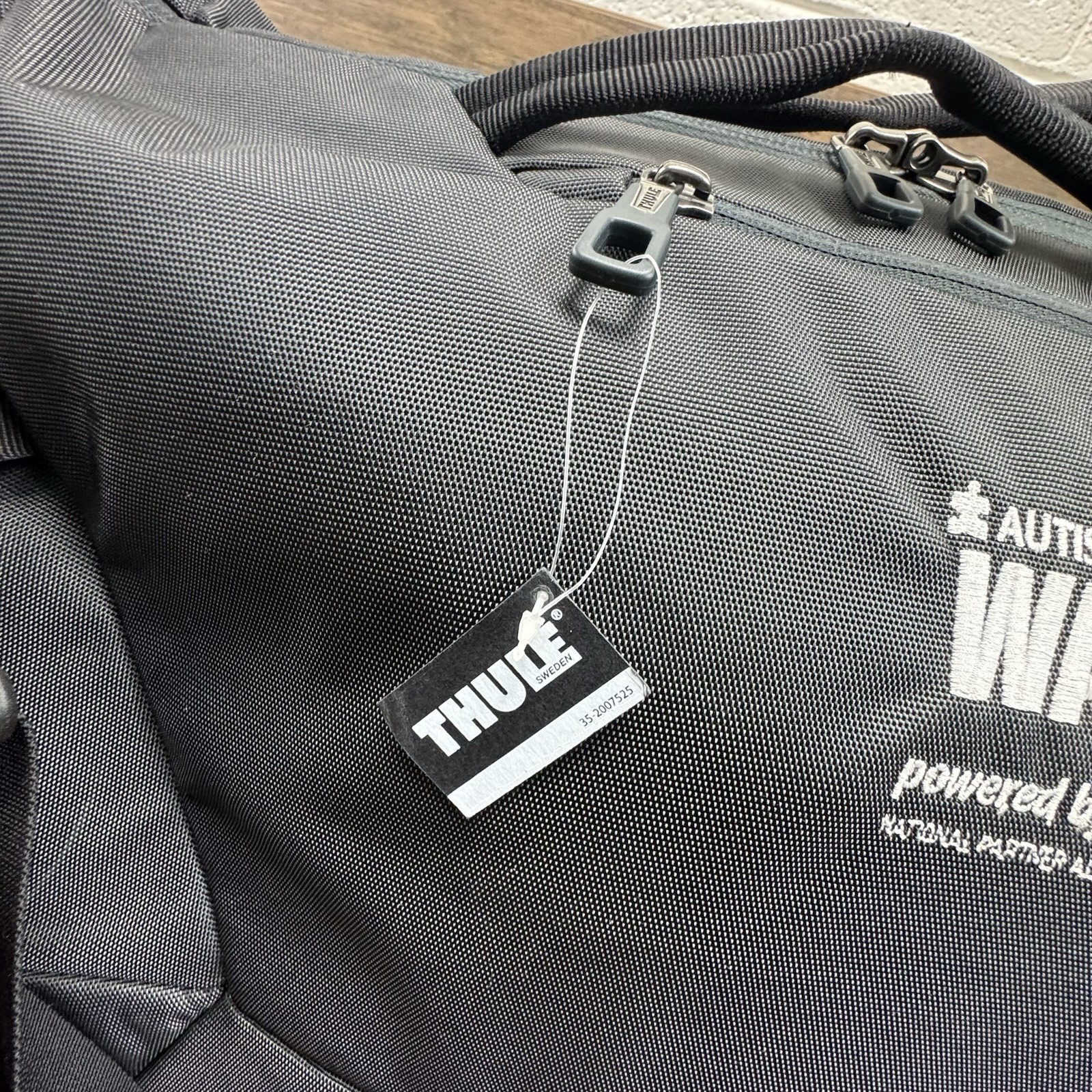 Thule Subterra Duffel 45L Gray Autism Speaks Walk Tote Style Outdoor Bag- NWT