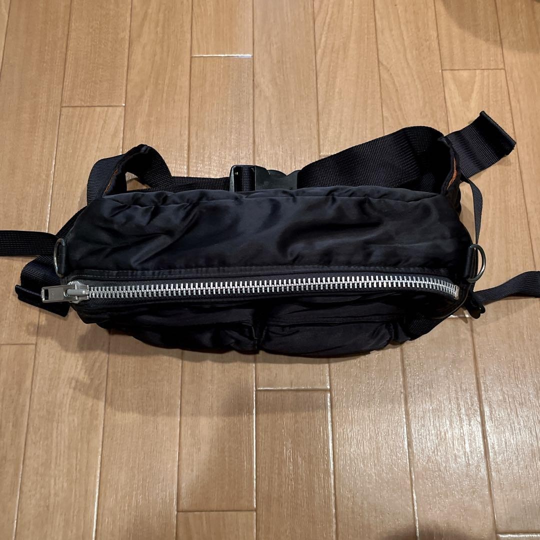 PORTER Yoshida TANKER Waist Bag Body Bag Black Authentic Made in Japan