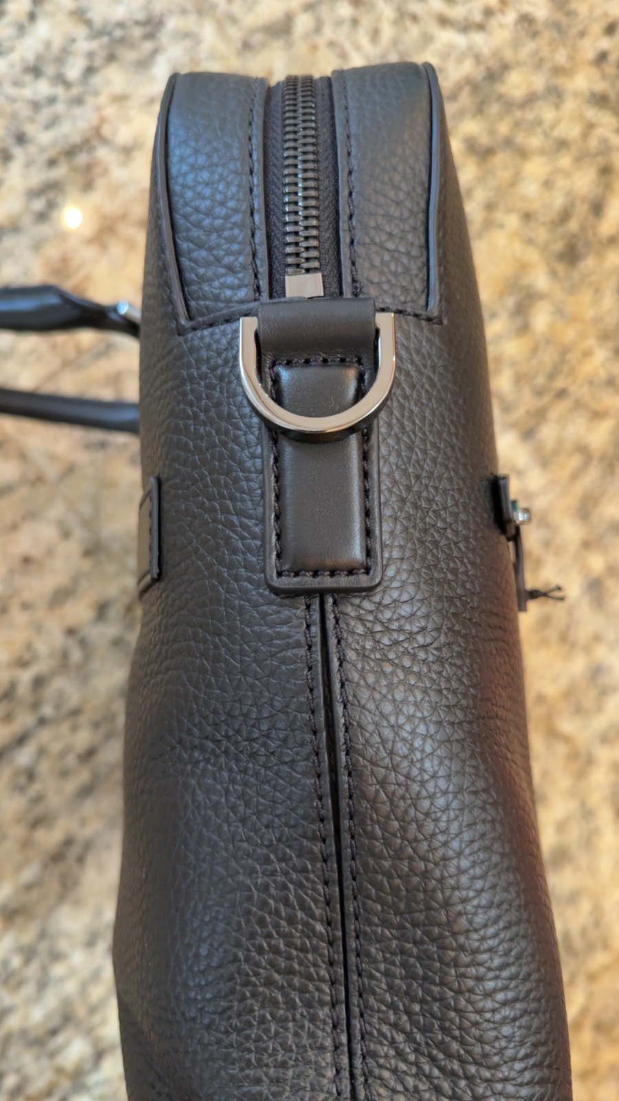 HUGO BOSS MORVAL$499 Document Case Genuine Leather Briefcase Business Laptop Bag