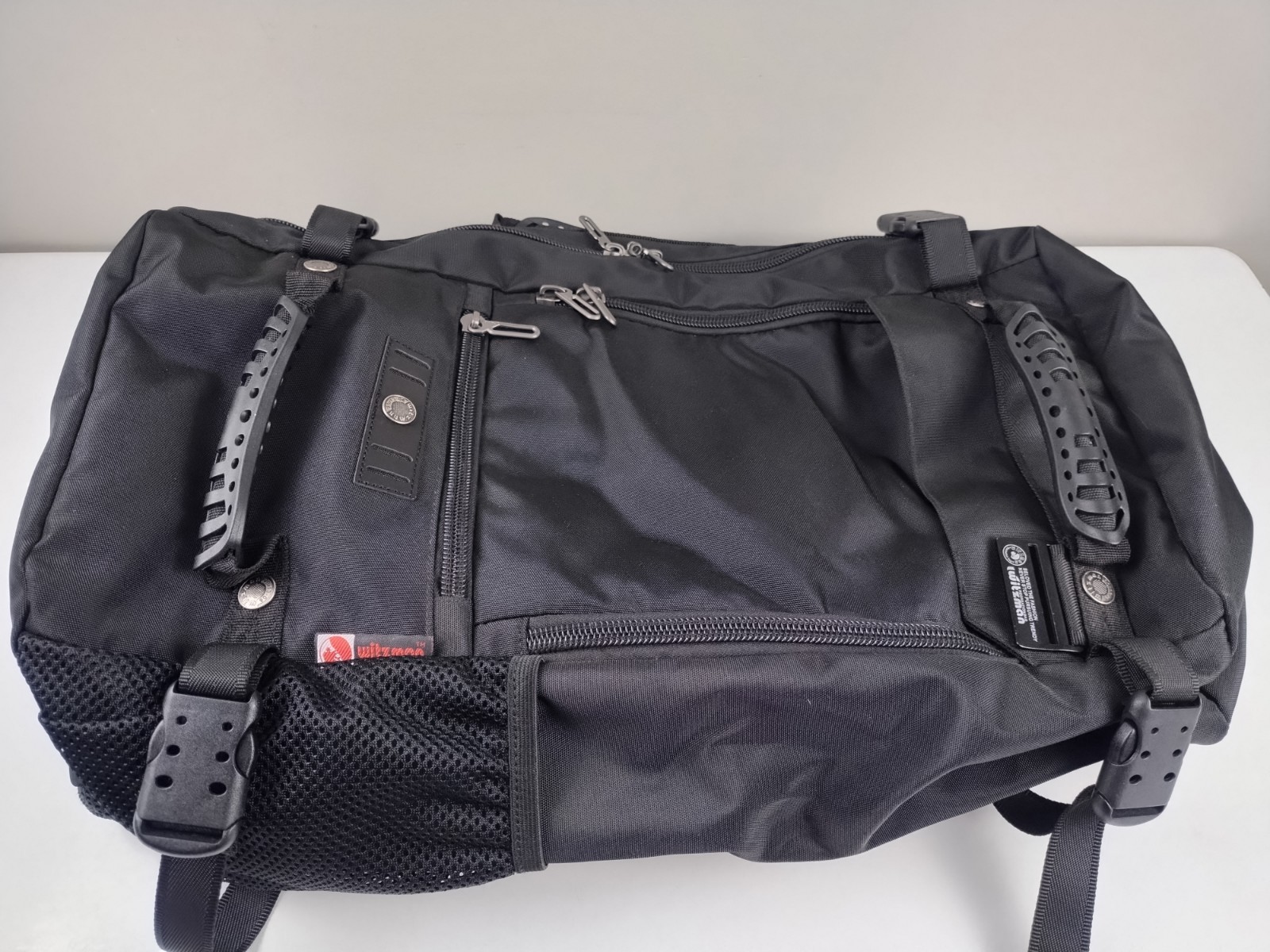WITZMAN 3-in-1 Black Travel Backpack Duffel Bag Canvas Carry On – 20/13-06