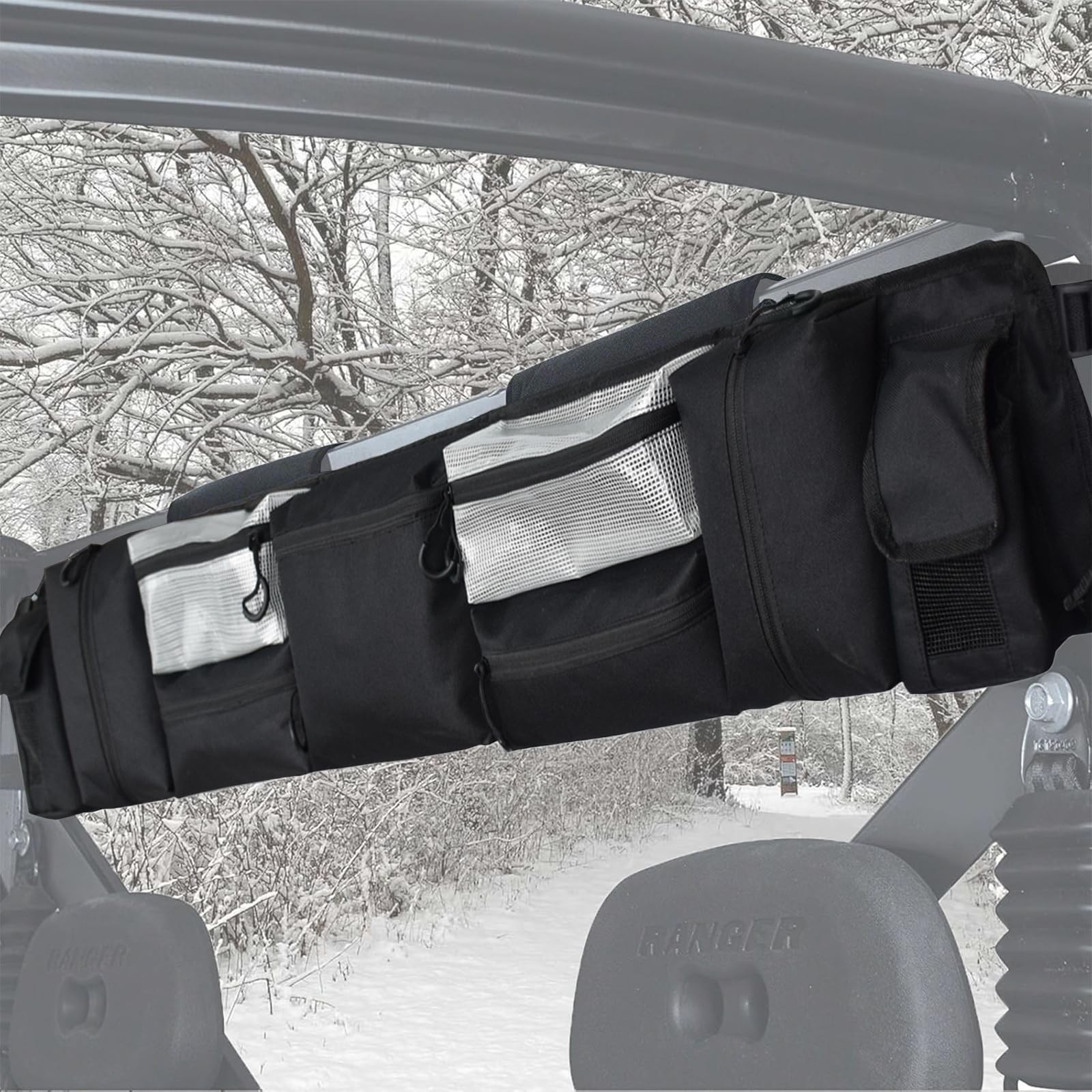 Park UTV Roll Cage Organizer, Universal Fits Most Full-size UTVs for Polaris …