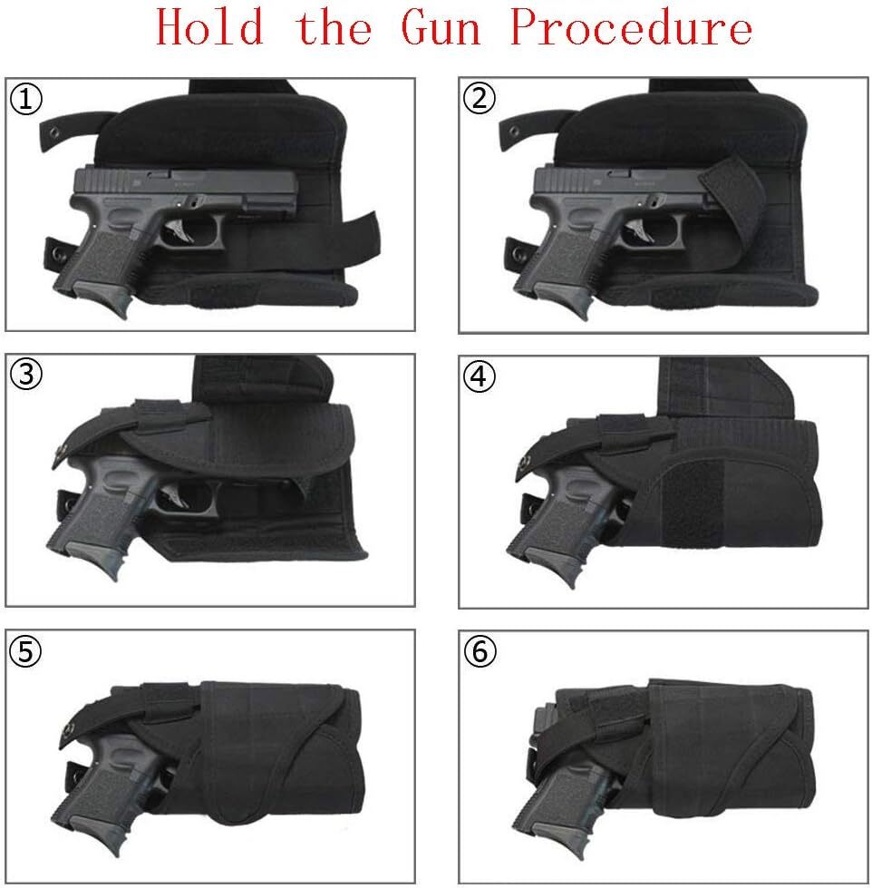Military Drop Leg Holster Tactical Thigh Pistol Gun Pouch Right Hand Adjustable