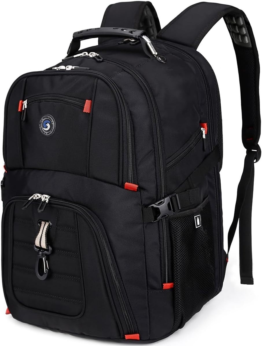 SHRRADOO Extra Large 50L Travel Laptop Backpack with combination lock, College B