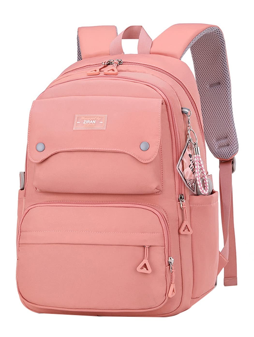 Teen Girls Casual Backpack High Middle School Daypack Women Daily Pink 26L