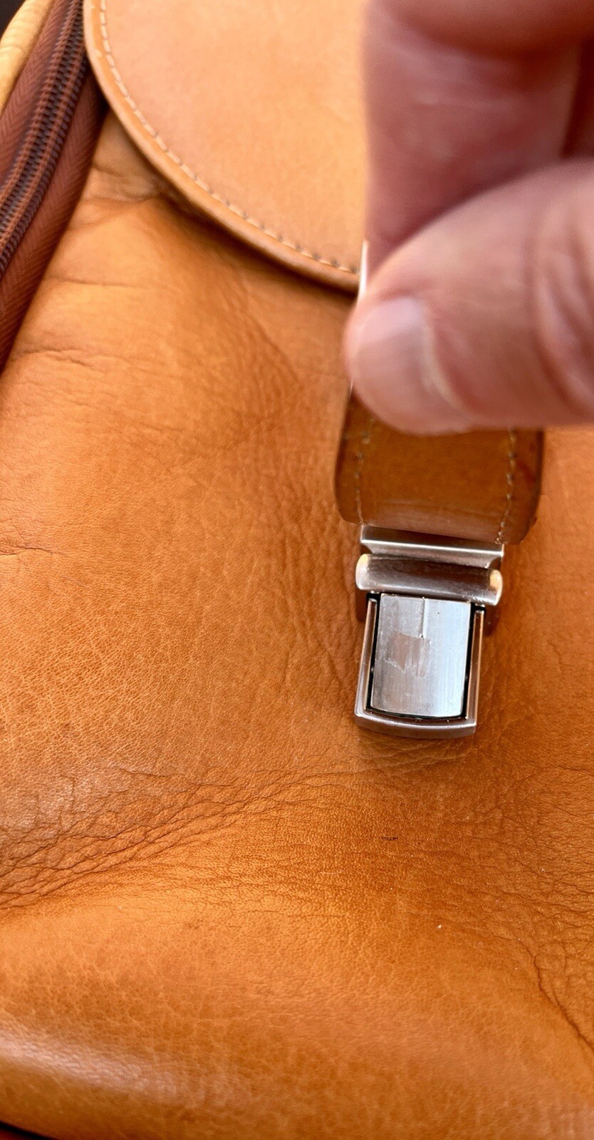 Laptop Bag WILSON’S LEATHER Brown Supple Buttery Briefcase Adj. Strap 16″x 15.5″