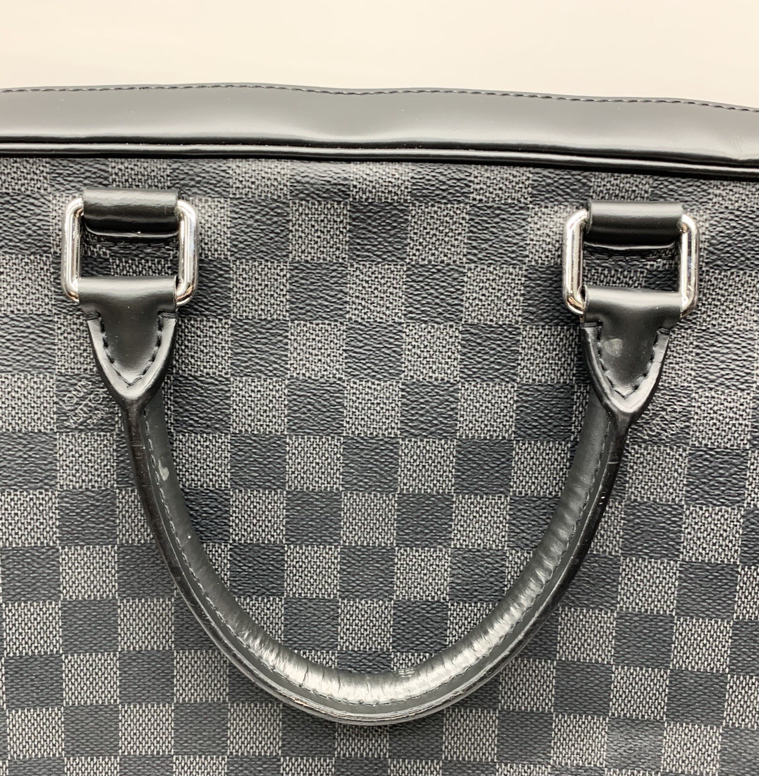 Louis Vuitton Damier Graphite Porte Documents Business PM Black Bag